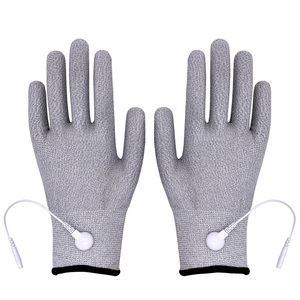 Gants de thérapie conducteurs en coton/spandex, compatibles écran tactile, détection d'aiguilles, usage quotidien, électrothérapie DDS, massage par impulsions, longueur poignet - Product Image 2