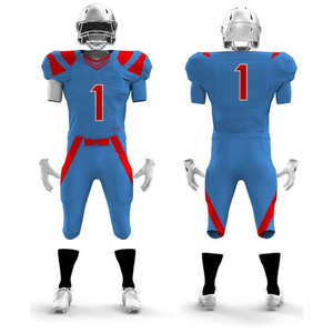 Vente en gros d'uniformes de football américain pour hommes maillot de football américain sac à dos personnalisé gants chaussettes ensemble complet paquet OEM - Product Image 4