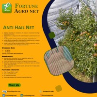 Filets anti-grêle Fortune Agro Net en plastique extrudé blanc, fabriqués en Inde