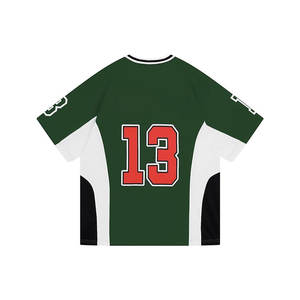 Maillot de football américain surdimensionné personnalisé de haute qualité avec manches courtes 100% polyester unisexe grande taille prix de gros - Product Image 2