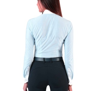 Venta caliente Camisas de equitación OEM Pantalones de caballo Ropa ecuestre Camisas de equitación personalizadas para mujeres con estampado personalizado - Product Image 4