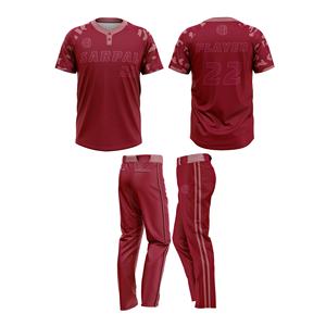 Maillots de baseball à boutons deux tons en maille vintage unie vierge uniforme de baseball personnalisé 81 - Product Image 2