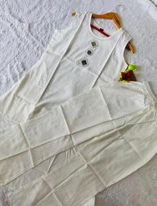 Reyon เคอร์ติยาวสำหรับผู้หญิงตัดเย็บอย่างประณีตเย็บปักด้วยมือผ้าไหมอินเดียแขนพิมพ์ลายผ้าฝ้ายหนา - Product Image 3