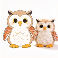 Peluche Hibou Douce en Gros, Jouet en Peluche Personnalisé, Adorable Poupée Oiseau en Peluche pour Enfants, Cadeau Personnalisé, Peluche Hibou Mignonne