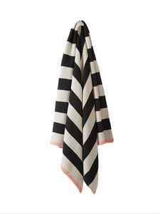 Manta a rayas geométricas de punto de algodón 100% de alta calidad, recién llegado, decoración para el hogar o la oficina con patrón impreso - Product Image 2