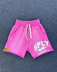 กางเกงขาสั้นเล่นกีฬาแนวสตรีทสำหรับทั้งชายและหญิงกางเกงขาสั้นเล่นบาสเก็ตบอลผ้าแคนวาสฟอกสีกรดกางเกงวิ่งออกกำลังกายเอวยางยืดสไตล์100% ผ้าฝ้ายออกแบบโลโก้ได้ตามต้องการ - Product Image 3