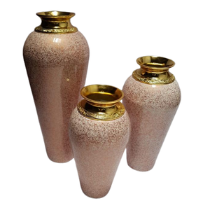 El mejor florero clásico de Metal negro con revestimiento de esmalte, decoración de diseñador, Decoración de mesa moderna, maceta al por mayor con cuentas - Product Image 2