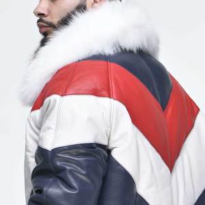 Chaqueta de piel sintética de manga larga con cremallera para hombre, aspecto elegante con bolsillo, chaqueta de piel sintética para hombre más vendida - Product Image 3