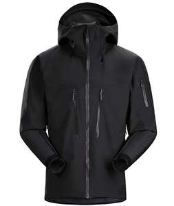 Veste coupe-vent rigide d'extérieur pour hommes respirante et à séchage rapide imperméable de 10000mm avec fermeture à glissière - Product Image 3