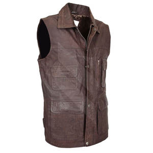 Best Edition New Quality Low Rate Breathable <b>Men</b> <b>Leather</b> <b>Vest</b> New Design Customer Demand <b>Men</b> <b>Leather</b> <b>Vest</b> - Product Image 3