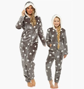 New Design Fashion Sleepwear <b>Women's</b> <b>Fleece</b> Bodysuit Jumping Wear Plaid Christmas <b>Onesie</b> Breathable Zipper - Product Image 4