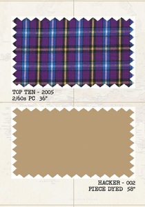 Style simple imprimé par tissu visqueux durable de sergé de coton de polyester pour des uniformes scolaires et des vêtements pour des robes - Product Image 4