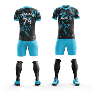 High Quality New Design Men's Breathable Soccer Uniform Custom Logo Football <b>Shirt</b> OEM Service Sports Wear for Football Players - Product Image 5