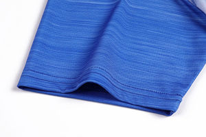 Alta calidad hombres Formal para camisetas sólido manga corta algodón/poliéster transpirable secado rápido venta al por mayor tela de punto - Product Image 6