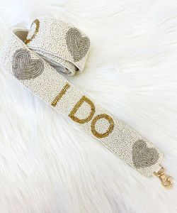 Sangle de sac à main ajustable en perles de style ethnique - Product Image 1