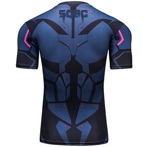 OEM formation personnalisée MMA & Muay Thai Rashguard haute GSM Spandex/Polyester transfert de chaleur imprimé BJJ Rash Guard - Product Image 2