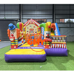 Maison gonflable de rebond de clown gonflable de château de cirque de PVC commercial pour des enfants - Product Image 1
