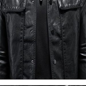 Veste de moto en similicuir homme - Product Image 5