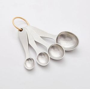 Muỗng Canh Đo muỗng đặt vòng đồng thau để nấu ăn và nướng cho dụng cụ nhà bếp Kích cỡ khác nhau đo cốc và thìa - Product Image 1