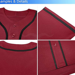 เสื้อกีฬาเบสบอลออกแบบอาชีพระบายอากาศปรับแต่งได้ - Product Image 5