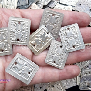 Botones cuadrados de disfraz Kuchi, accesorios tribales afganos hechos a mano, adornos étnicos para ropa y manualidades - Product Image 1