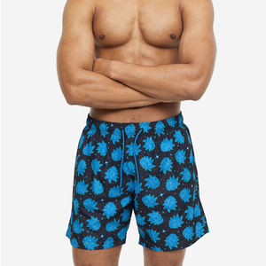 กางเกงชายหาดว่ายน้ำขาสั้นยืดหยุ่นสำหรับผู้ชายกางเกงขาสั้นมีกระเป๋าออกแบบโลโก้ได้ตามต้องการสำหรับฤดูร้อน - Product Image 4