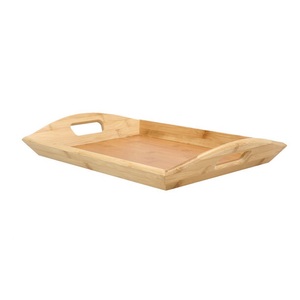 Plateau en bois le plus vendu avec poignées ergonomiques, nouveau design, qualité supérieure, plateau de service rond en bois vieilli, 18x2,5 pouces - Product Image 6