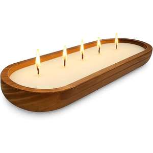 Ustensiles de cuisine salle à manger décor en bois massif fait à la main créatif bol de service à soupe en bois meilleure qualité fait à la main Design luxueux bol à pâte - Product Image 4