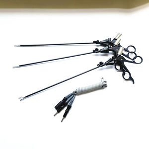 Pinzas bipolares atraumáticas laparoscópicas de electrodo Coag doble con base de instrumentos quirúrgicos de fuente de alimentación manual - Product Image 4