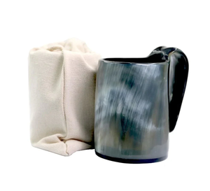 Mug en corne de buffle d'eau, artisanal, sans danger pour les aliments, poli, décoratif, mug en corne de bière, accessoires pour boissons - Product Image 4