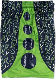 Short de basket-ball en maille pour homme 5 pouces XS Baseball Graphic Workout Impression personnalisée Vente en gros Logo Sportswear Double short pour homme - Product Image 2