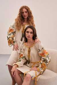 2023 blusa informal ucraniana/Top impresionante bordado bohemio mangas largas anchas cuello redondo tejido ecológico bajo precio de fábrica - Product Image 4