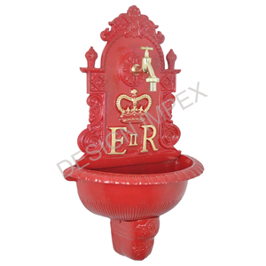 ER Wall <b>Fountain</b> with Basin Cast Aluminium Antique Style - Product Image 4