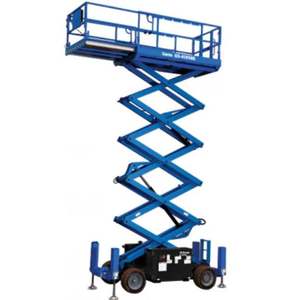 Elevador de tijera para terreno áspero de 26 pies y 32 pies a la venta, barato, perfecto para proyectos de construcción y mantenimiento al aire libre - Product Image 3