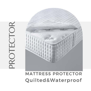 Protector de Colchón Acolchado Impermeable 100% Algodón con Relleno de Silicona de 150 g/m² y Cubierta Transpirable de TPU para Hoteles - Product Image 2