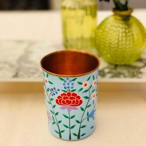 Gobelets en cuivre indiens fabriqués à la main verres à boire de qualité supérieure pour table à manger utilisation de cadeau à la maison - Product Image 1