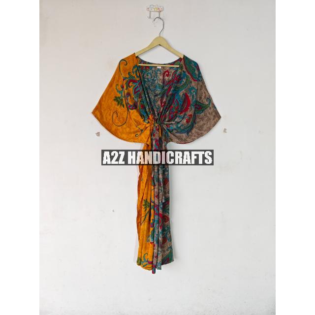 Autumn Vintage Woven Silk Kaftan Dress for Women Free Size Bikini Cover-Up  Natural Waistline Unique Festival Wear Gift for Her| Alibaba.com