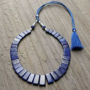 Collar de Cuentas de Lapislázuli Natural de Estilo Clásico AAA, Elegante Gargantilla para Bodas y 20% de Descuento y Regalo de Año Nuevo - Product Image 5