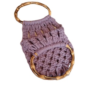 <b>Cheap</b> Price Fashion Design Custom Bohemian Beach Handbag Macrame Bag Knitting Daily Macrame Handbags - Product Image 1