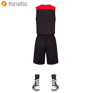 เสื้อบาสเก็ตบอลคุณภาพสูงสั่งทำพิเศษ ระบายอากาศได้ดี ไซส์ใหญ่สำหรับผู้ใหญ่ ผลิตจากโพลีเอสเตอร์ 100% พิมพ์โลโก้ พร้อมชื่อทีมตามสั่ง - Product Image 5