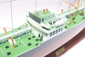 TIBIA artisanat hors-bord modèle résine bois Vietnam navire pour la décoration intérieure peint amour Style cadeaux de noël - Product Image 3