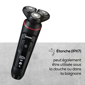 Afeitadora Eléctrica Rotativa con Cabezal Flexible de 360 Grados, Pantalla LED, 3 Cabezales de Afeitado, Fijación Magnética, IPX7, Lavable para Cara y Cuerpo - Product Image 3