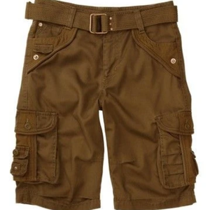 Pantalones cortos Cargo recortados para hombre de verano ecológicos de gran venta, pantalones cortos holgados con estampado de logotipo para deportes al aire libre, informales, lisos, teñidos - Product Image 6