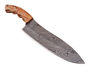 Recién llegado, precio barato, último diseño, cuchillo de Chef de Damasco hecho a mano, mango de madera, cuchillo de cocina afilado - Product Image 1