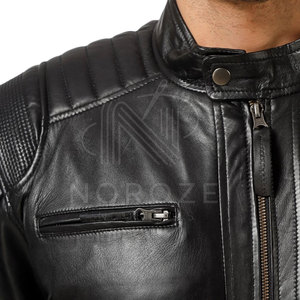 Casual Wear Breathable <b>Men</b> Leather <b>Jacket</b> Hot Sale <b>Light</b> Weight <b>Men</b> Leather Winter <b>Jacket</b> - Product Image 5