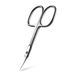 Ciseaux à cuticules en acier inoxydable, lames courbées extra fines, design ultra fin pour manucure professionnelle, soins de beauté, pointe de précision - Product Image 6