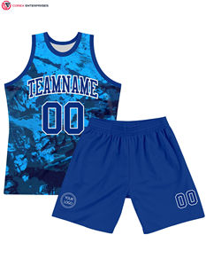 Venta al por mayor de ropa de baloncesto por sublimación, camiseta de baloncesto reversible personalizada de secado rápido, uniforme de baloncesto reversible de doble capa - Product Image 5