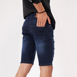 Ropa de calle informal con logotipo personalizado de alta calidad, pantalones vaqueros de talla grande para hombre, pantalones cortos vaqueros holgados personalizados de fabricantes para hombre - Product Image 5