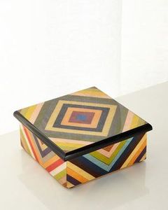 Caja con incrustaciones de resina, cajas decorativas con incrustaciones de fregona, joyero con incrustaciones, precio al por mayor, cajas de almacenamiento de madera personalizadas - Product Image 2