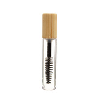 Envase de Bambú Transparente de PET para Rímel, Esencia para Cejas, Crema para Ojos, Envase de Bambú para Cosméticos y Maquillaje